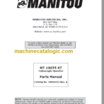 Manitou MT 10055 XT Parts Manual