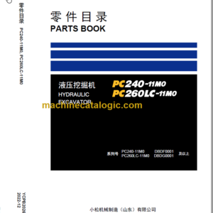 Komatsu PC240-11M0 PC260LC-11M0 Parts Book