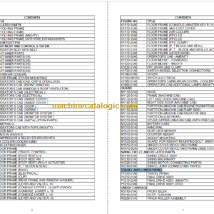 Komatsu PC300LC-7 Spare Parts Catalogue