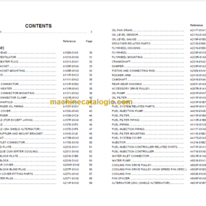 Komatsu PC210NLC-8 Hydraulic Excavator Parts Book