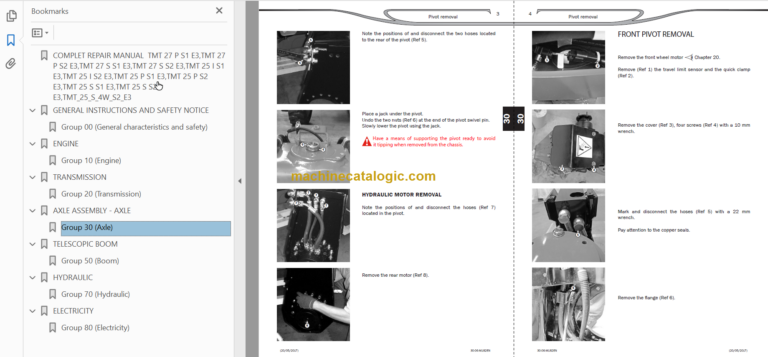 Manitou TMT 27S REPAIR MANUAL
