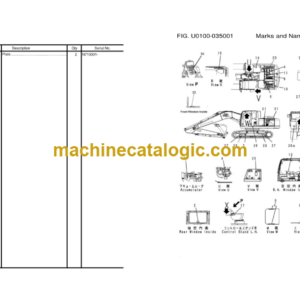 Komatsu PC210-8M0 PC210LC-8M0 Hydraulic Excavator Parts Book N710001 and up