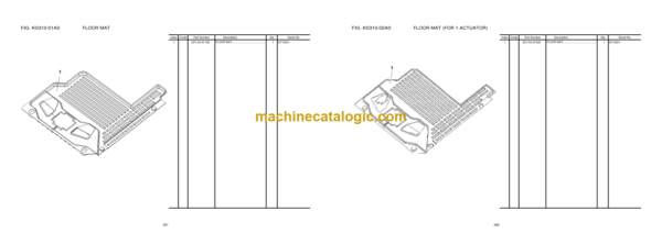 Komatsu PC210-8M0 PC210LC-8M0 Hydraulic Excavator Parts Book N710001 and up