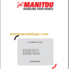 Manitou MT 1033 EASY ST5 S1 Repair Manual