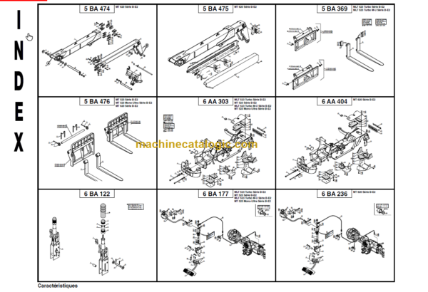 Manitou MT 523 Parts Manual