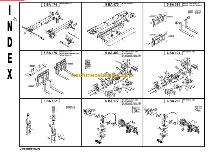 Manitou MT 523 Parts Manual