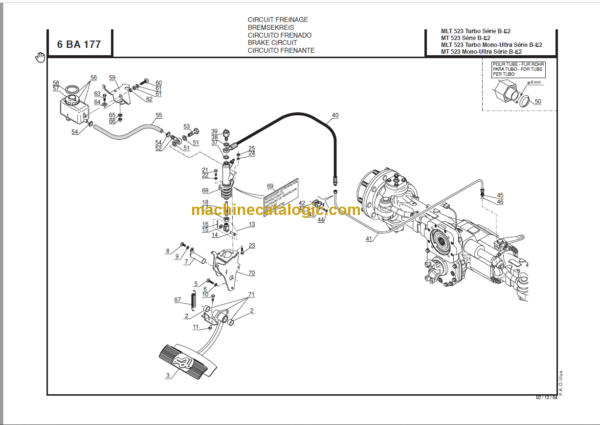 Manitou MT 523 Parts Manual