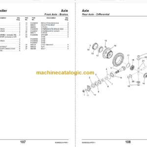 Manitou MT 10055 XT Telescopic Handler Parts Manual