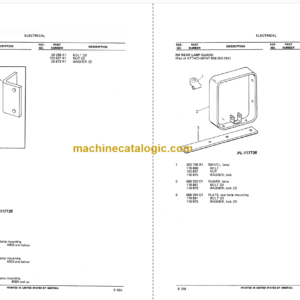 Komatsu TD-7E Crawler Excavator Parts Book