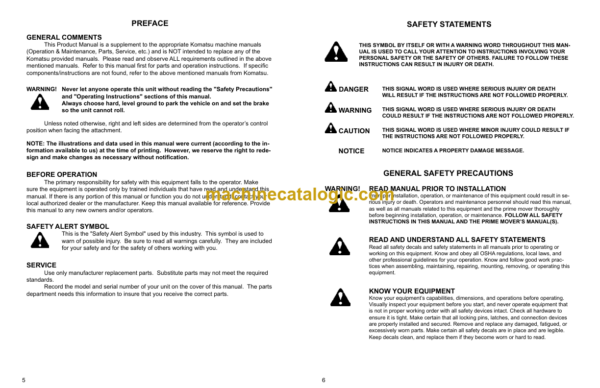 Komatsu D65EX-16 D65PX-16 D65WX-16 Product Manual