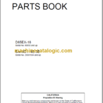 Komatsu D65EX-16 Parts Book