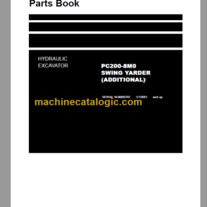 Komatsu PC200-8M0 Hydraulic Excavator Parts Book