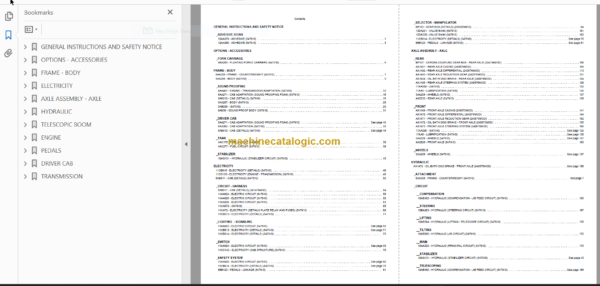 Manitou MT 1030 S TURBO S2 E2 Parts Catalogue