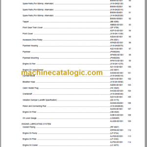 Komatsu D65EX-16 Parts Book