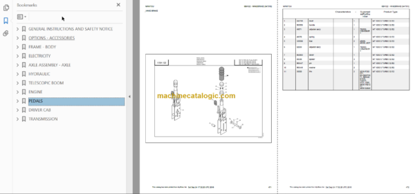 Manitou MT 1030 S TURBO S2 E2 Parts Catalogue