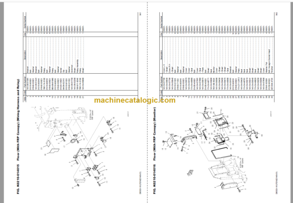 Komatsu D65EX-16 Parts Book