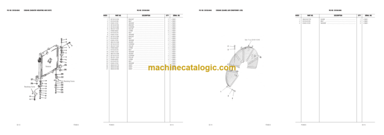 Komatsu PC400-6 Engine Parts Book