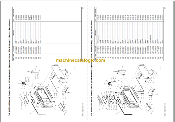 Komatsu D65EX-16 Parts Book