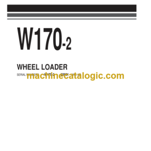 Komatsu W170-2 Wheel Loader Parts Catalog