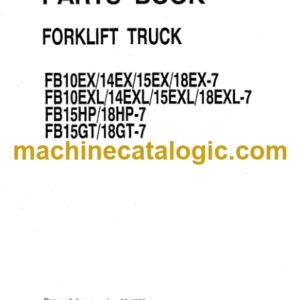 Komatsu FB10EX FB14EX FB15EX FB18EX-7 Parts Catalog