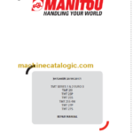 Manitou TMT 25I REPAIR MANUAL