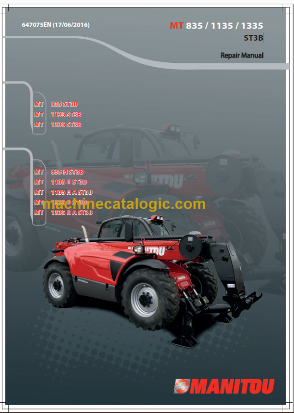 Manitou MT 835-H ST3B Repair Manual