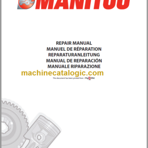 Manitou MT 932 Turbo Série 1 Repair Manual