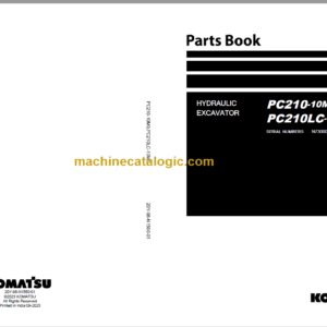 Komatsu PC210-10M0 PC201LC-10M0 Hydraulic Excavator Parts Book N730001- And Up