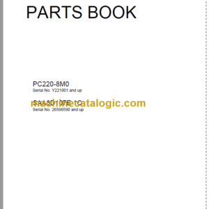 Komatsu PC220-8M0 SAA6D107E-1Q Parts Book