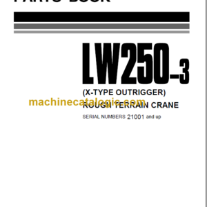 Komatsu LW250-3 Parts Book