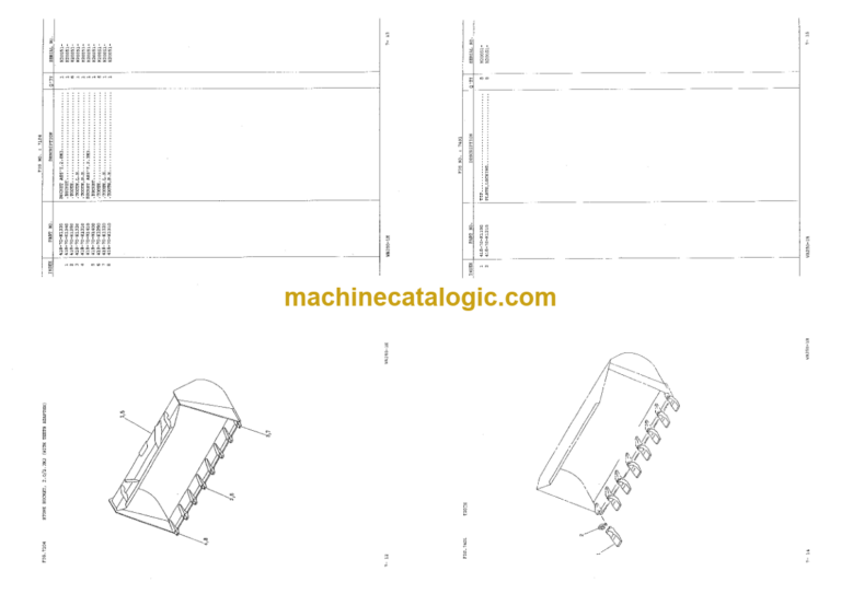 Komatsu WA250-1H Wheel Loader Parts Book