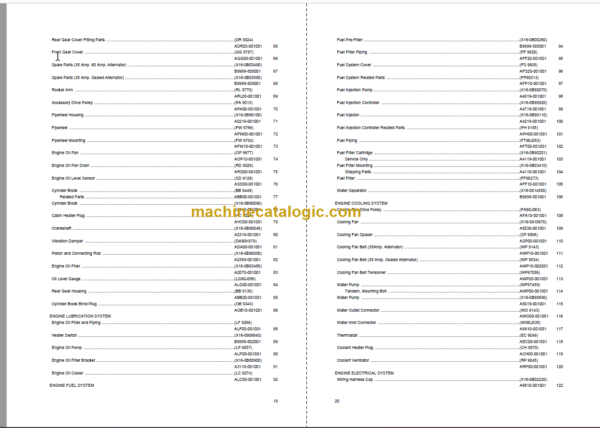 Komatsu PC220-8M0 SAA6D107E-1Q Parts Book