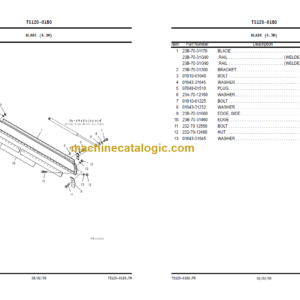 Komatsu GD555-3C Galeo Parts Book