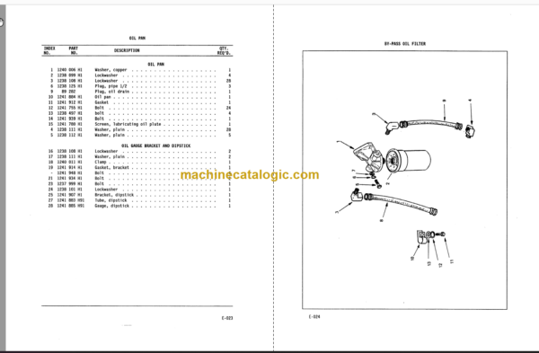 Komatsu D68E-1A D68P-1A Bulldozer Parts Book