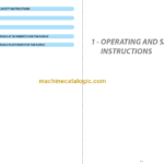 Manitou MT-X 1033 ST S1 AWP MINING OPERATOR'S MANUAL