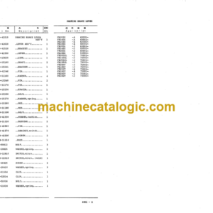 Komatsu FB10EX FB14EX FB15EX FB18EX-7 Parts Book