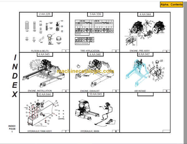 Manitou TMP55 PARTS MANUAL