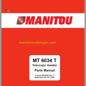 Manitou MT 6034T Parts Manual