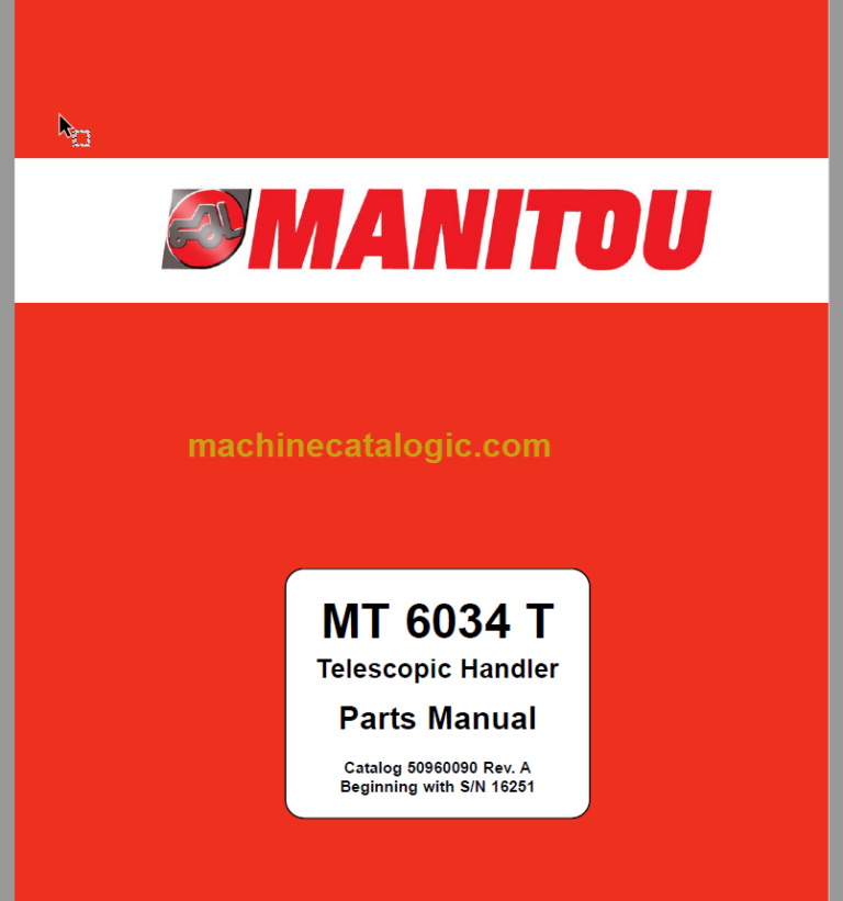 Manitou MT 6034T Parts Manual