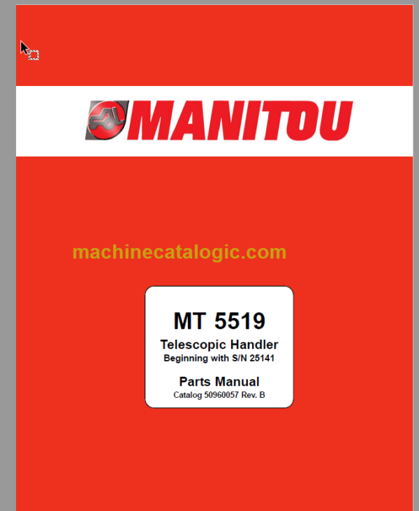 Manitou MT 5519 Parts Manual 50960057