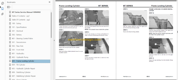 Manitou MT 8044 Service Manual