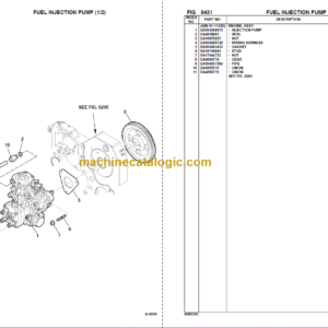 Komatsu WB93S-5 S/N F00003-Up Parts Manual