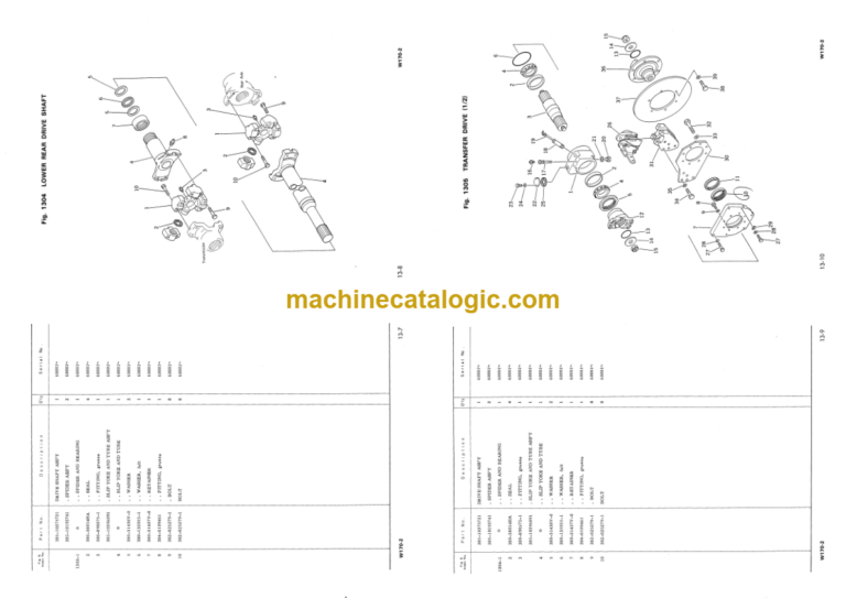 Komatsu W170-2 Wheel Loader Parts Catalog