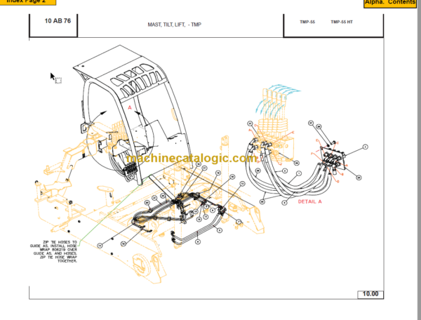 Manitou TMP55 PARTS MANUAL