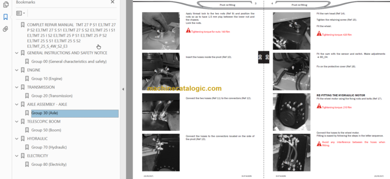 Manitou TMT 25I REPAIR MANUAL