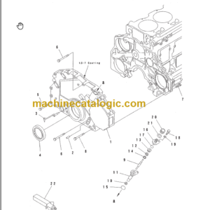 Komatsu PC400-6 Engine Parts Book