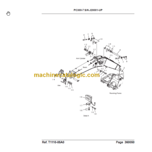 Komatsu PC300-7 SN J20001-UP Parts Catalog