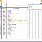 Manitou TMP55 PARTS MANUAL