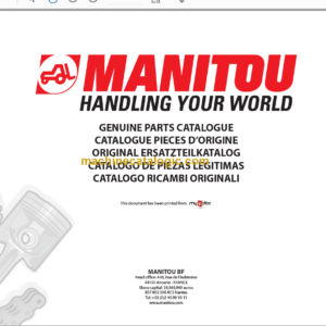 Manitou MT 928 Parts Catalogue