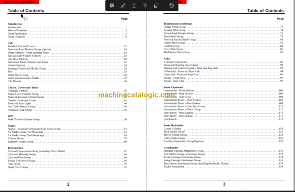 Manitou MT 6642T Parts Manual